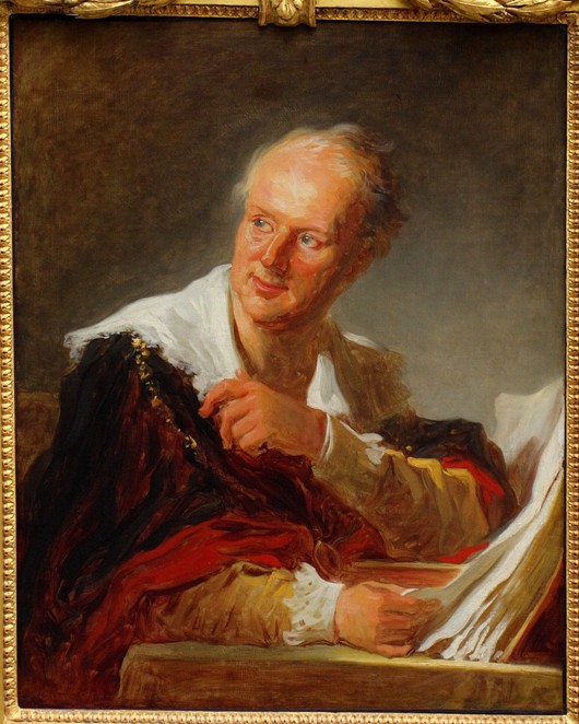 Portrait of Denis Diderot (1713–1784) a Jean Honoré Fragonard