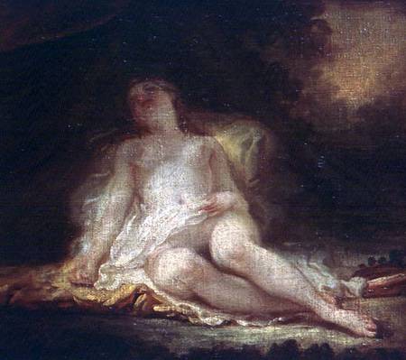 Sleeping Bacchante a Jean Honoré Fragonard
