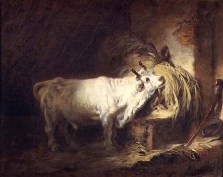 The White Bull in the Stable a Jean Honoré Fragonard