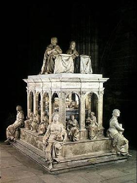 View of the Tomb of Louis XII (1462-1515) and Anne of Brittany (1496-1533)