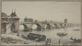 Vue du pont de la Guillotière à Lyon