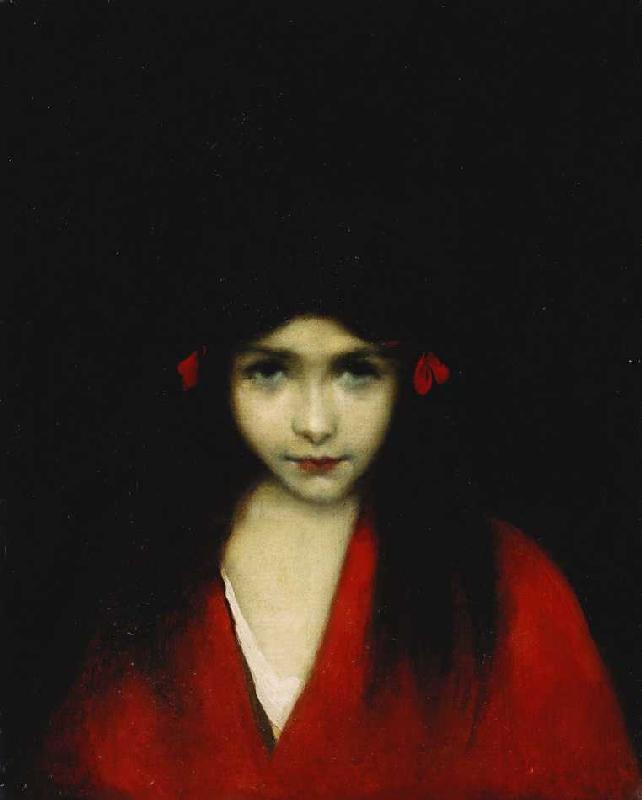Porträt eines Mädchens. a Jean-Jacques Henner