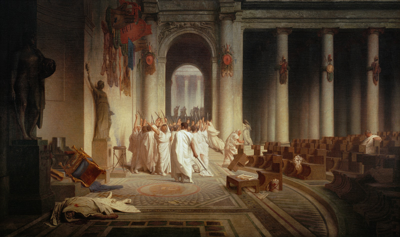 The Death of Caesar a Jean-Léon Gérome
