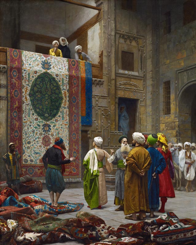 The Carpet Merchant a Jean-Léon Gérome