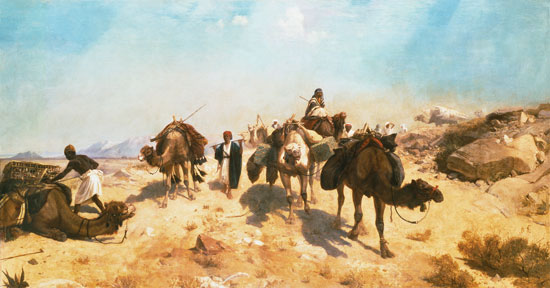 Crossing the Desert a Jean-Léon Gérome
