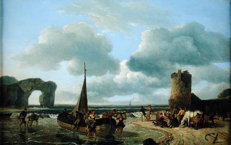 Coastal Scene a Jean Louis De Marne