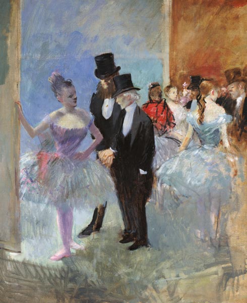 The Wings of the Opera (in the Foyer) a Jean Louis Forain