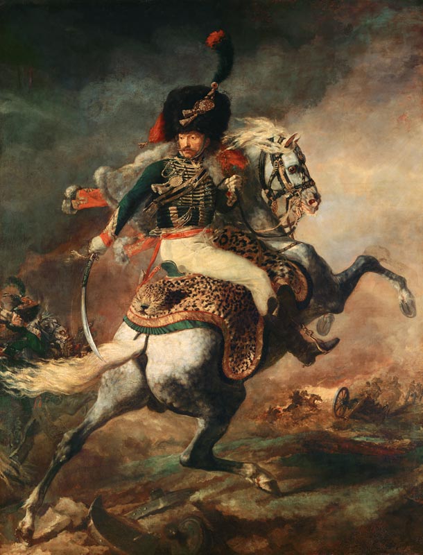 Ufficiale di cavalleria della guardia imperiale a cavallo a Jean Louis Théodore Géricault