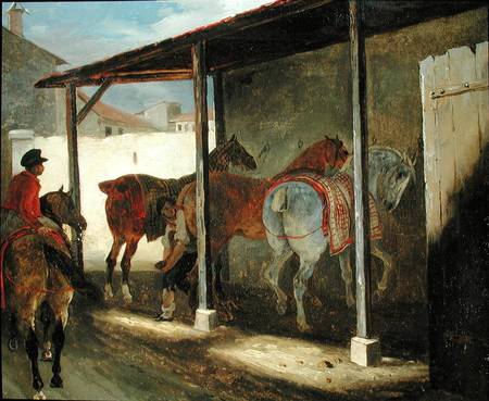 The Barn of Marachel-Ferrant a Jean Louis Théodore Géricault