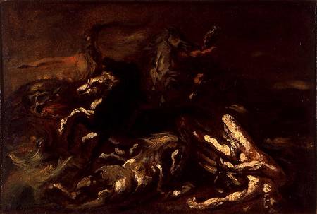 The Death of Hippolytus a Jean Louis Théodore Géricault