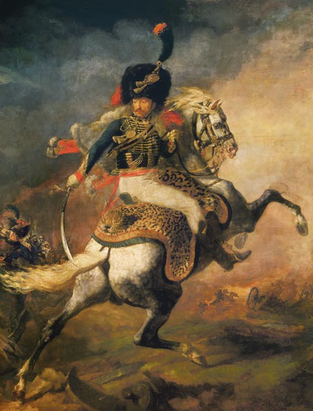 Officer of the guard hunters at the attack a Jean Louis Théodore Géricault