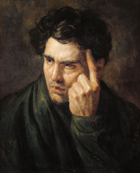 Portrait of Lord Byron (1788-1824) a Jean Louis Théodore Géricault