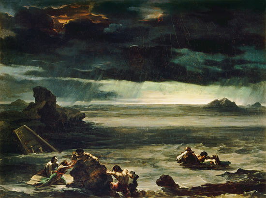 Scena del diluvio a Jean Louis Théodore Géricault