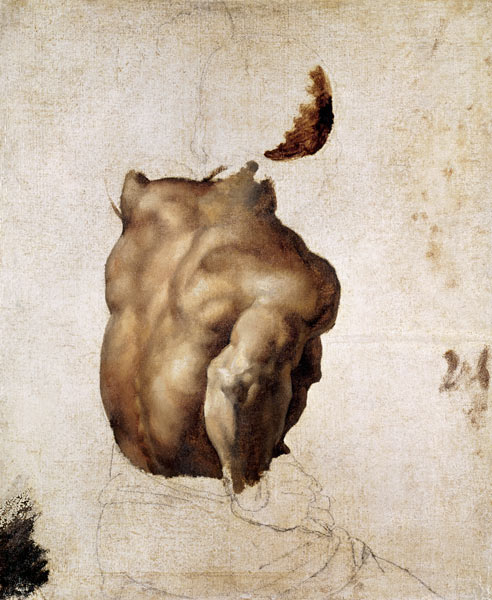 Study of a Torso for The Raft of the Medusa a Jean Louis Théodore Géricault