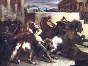 The Wild Horse Race at Rome