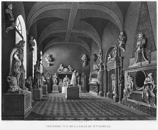 First view of the 17th century room, Musee des Monuments Francais, Paris, illustration from ''Vues p a Jean Lubin Vauzelle