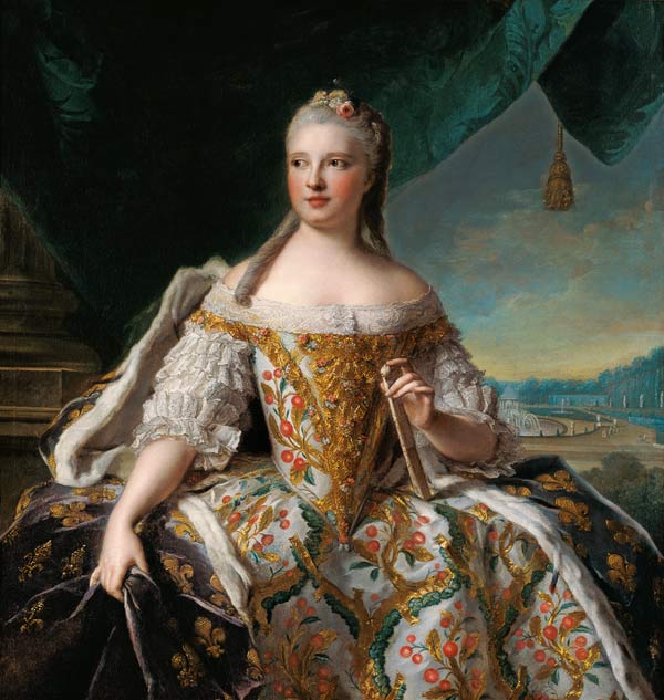 Dauphine Marie-Josephe de Saxe (1731-67) a Jean Marc Nattier