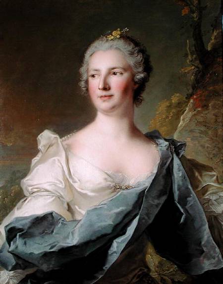 Portrait of Barbara Belgioso d'Este (b.1680) Princess of Ferrara a Jean Marc Nattier