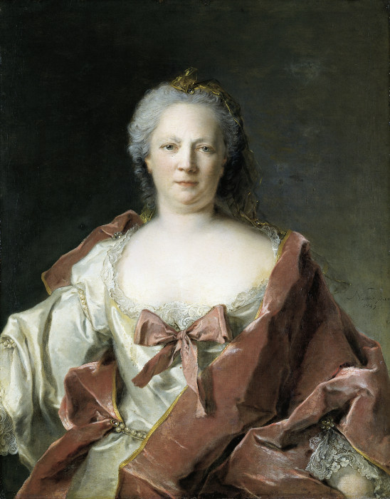 Portrait of Anna Elisabeth Leerse a Jean-Marc Nattier