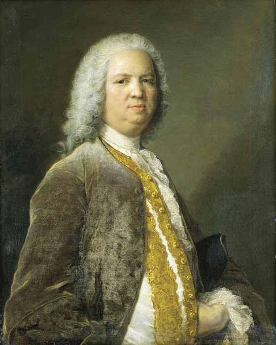 Portrait of the Frankfurt Banker Johann Georg Leerse a Jean-Marc Nattier