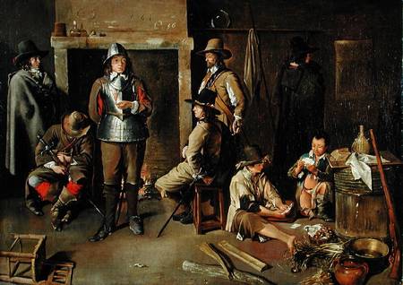 Soldiers at Rest in an Inn a Jean Michelin