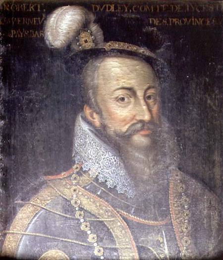 Portrait of Robert Dudley (1532-88) Earl of Leicester a Jean Mosnier