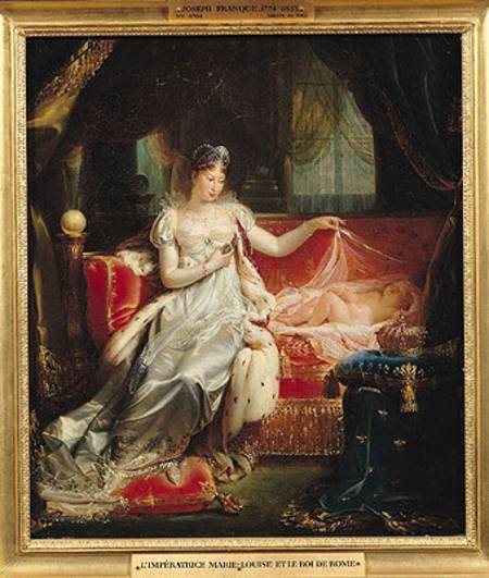 Empress Marie-Louise (1791-1847) and the King of Rome a Jean-Pierre Franque