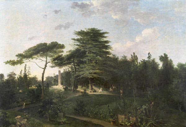 The Cedar of Lebanon in the Jardin des Plantes a Jean-Pierre Houel