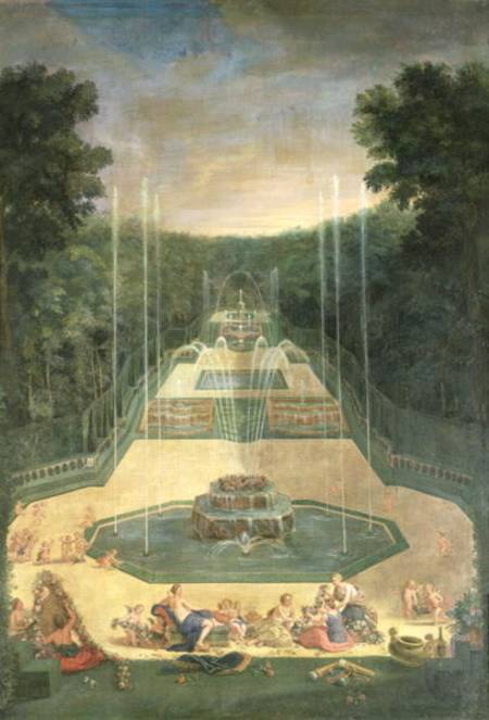 The Groves of Versailles. View of the Three Fountains with Venus and Cherubs Practising with Bows an a Jean the Younger Cotelle