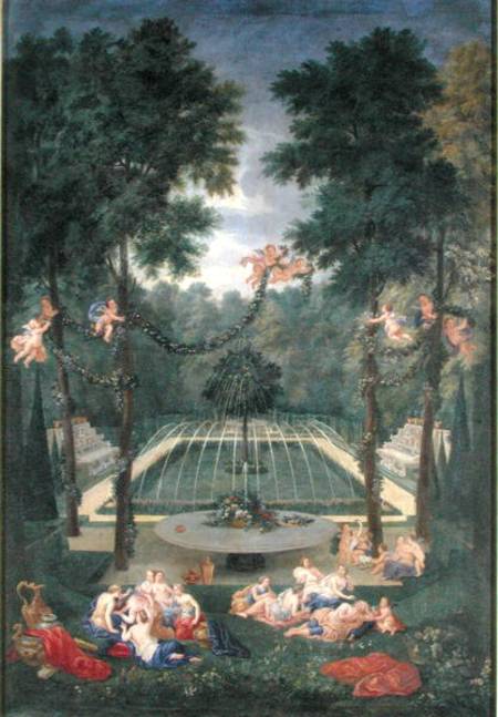 Groves of Versailles, view of the Marais with Venus and Echo a Jean the Younger Cotelle