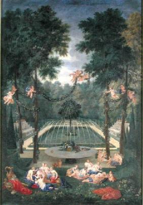 Groves of Versailles, view of the Marais with Venus and Echo