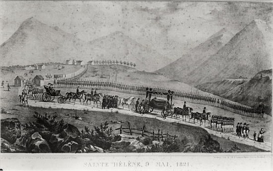 The Funeral Cortege of Napoleon Bonaparte (1769-1821) at Saint Helena, 9th May 1821 a Jean Joseph Benjamin Constant