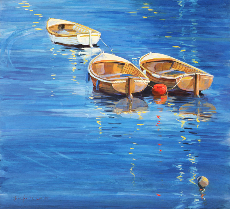 Moored Dinghies a Jennifer Wright
