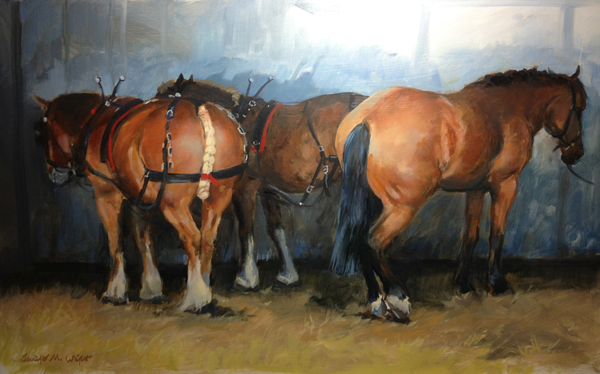 Horses - Heavy Horses - Chertsey Show a Jennifer Wright