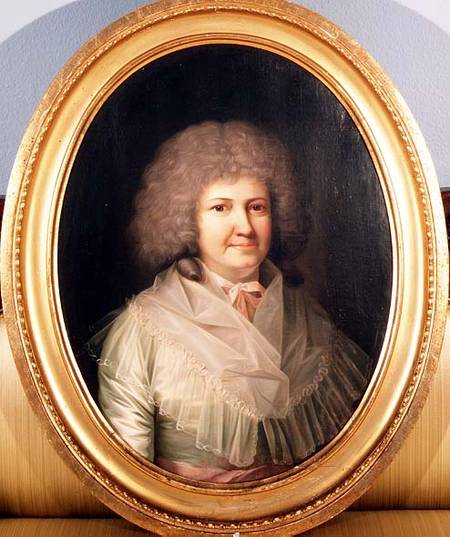 Portrait of a lady, Mrs. Mackway a Jens Juel