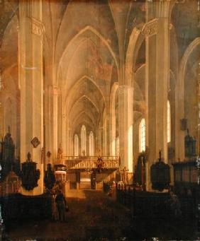 Interior view of St. John's Church in Hamburg
