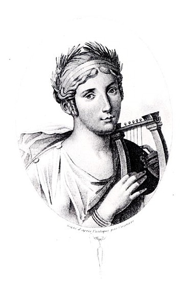 Portrait of Sappho a J.F. Cazenave