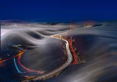Golden Gate Bridge in Fog