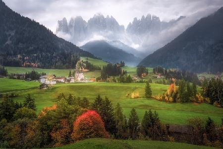 Fall Colors at  Dolomites