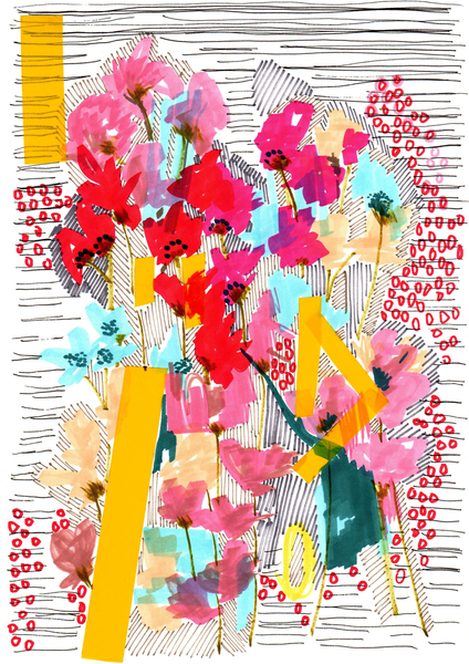 Floral Doodle 3 a Jo Chambers