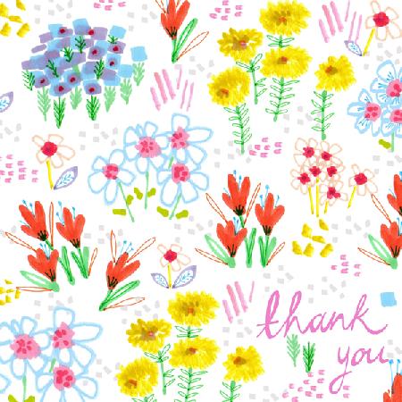 Floral Garden - Thank You