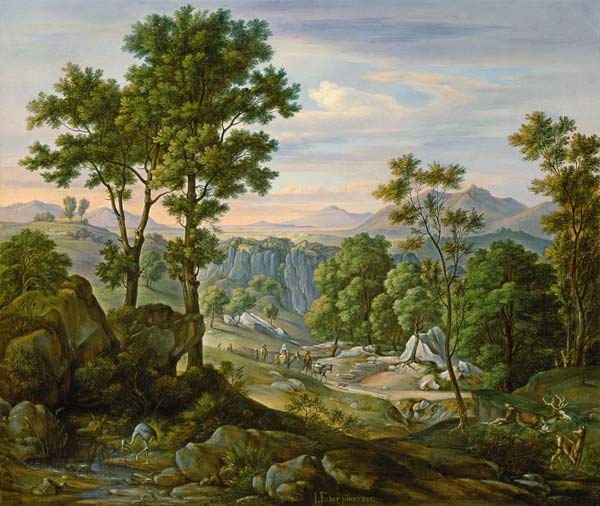 Italian Landscape a Joachim Faber