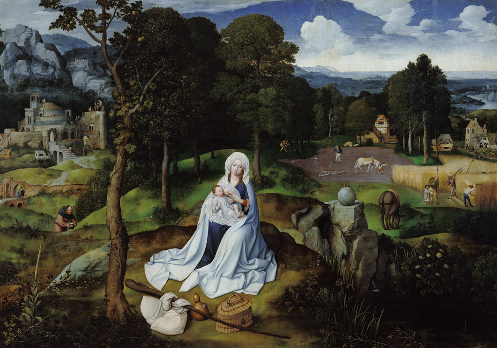 The Flight into Egypt a Joachim Patinir