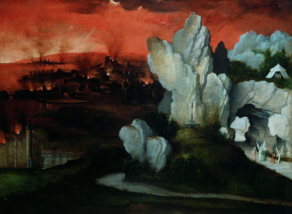 Landscape with the Destruction of Sodom and Gomorrah a Joachim Patinir