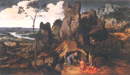 The sacred Hieronymus in the desert a Joachim Patinir