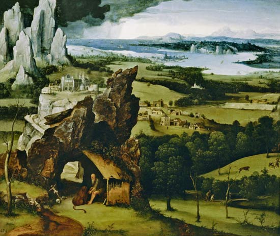 Landscape with St. Jerome a Joachim Patinir