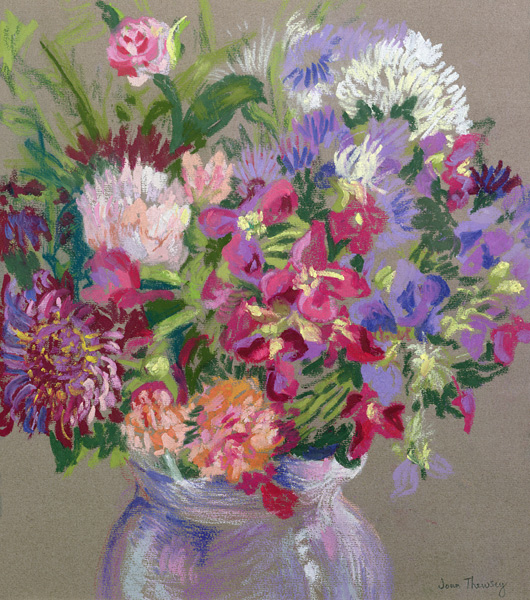 Asters (pastel)  a Joan  Thewsey