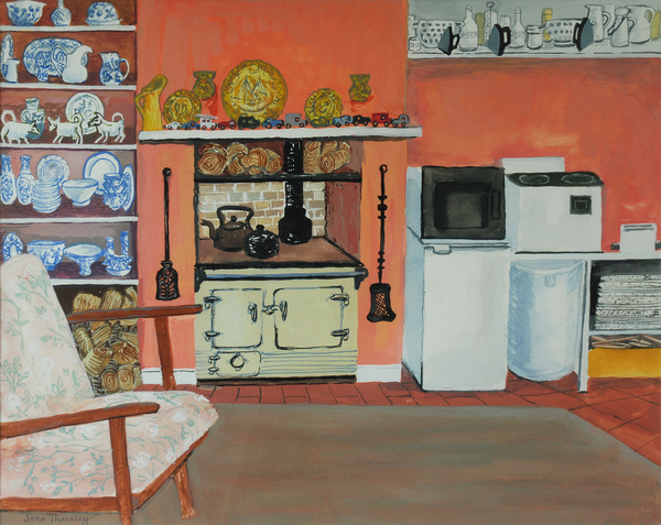Cottage Kitchen,Red Cottage Studios,Suffolk with Rayburn a Joan  Thewsey