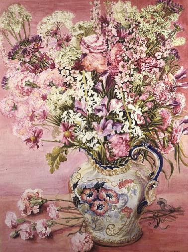 Mama''s Flowers (w/c)  a Joan  Thewsey