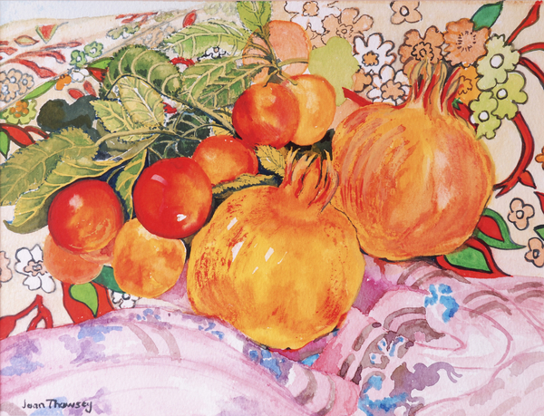 Pomegranates and Plums a Joan  Thewsey